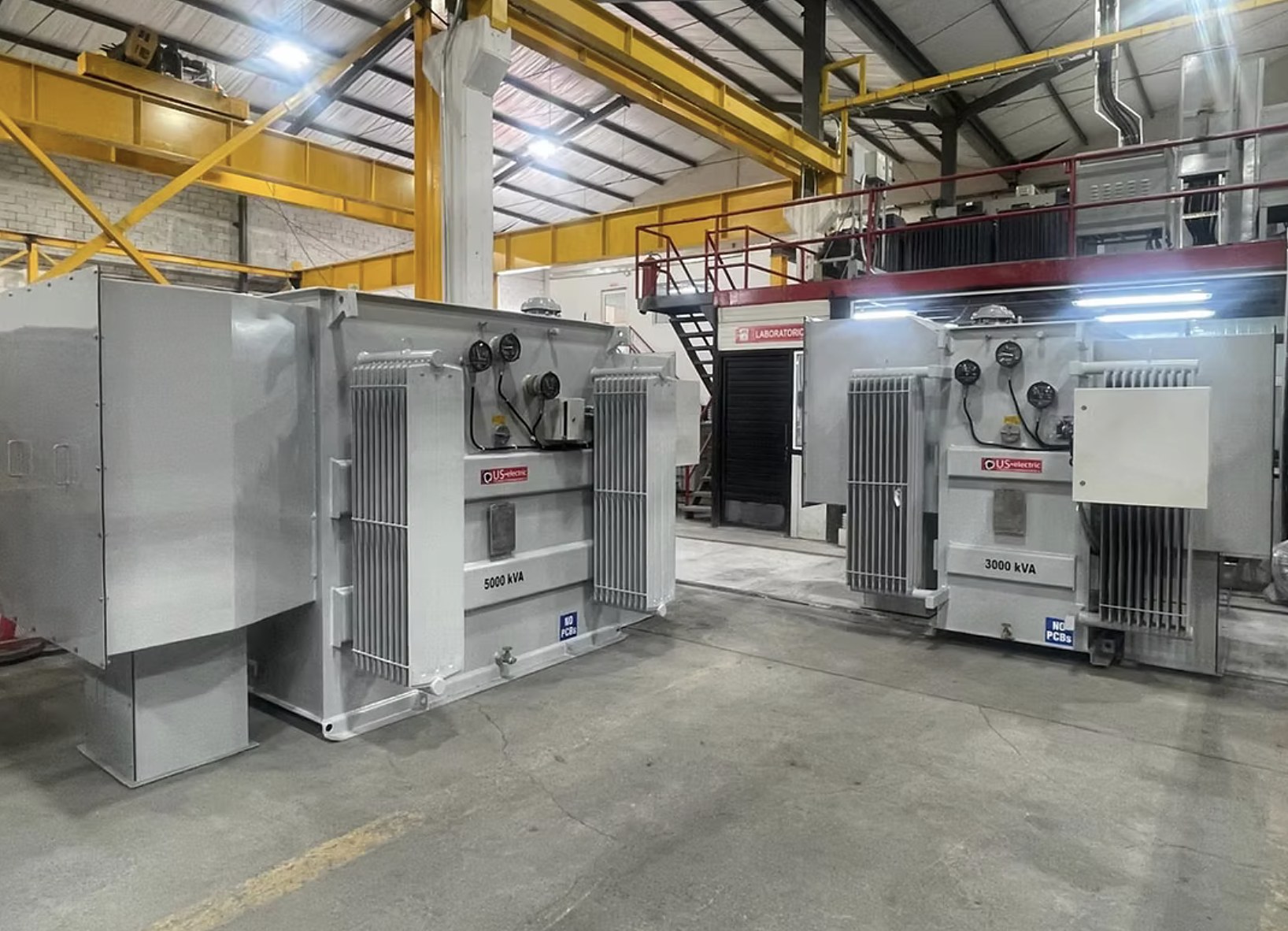 Manufacturing plant — 3,000 and 5,000 kVA transformers