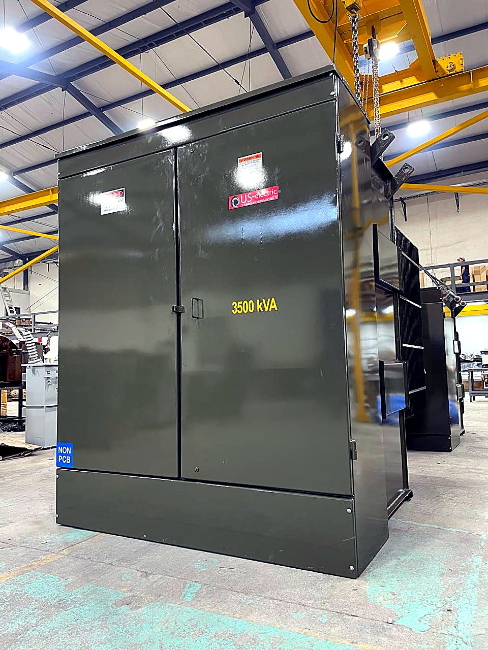 3,500 kVA pad-mounted transformer